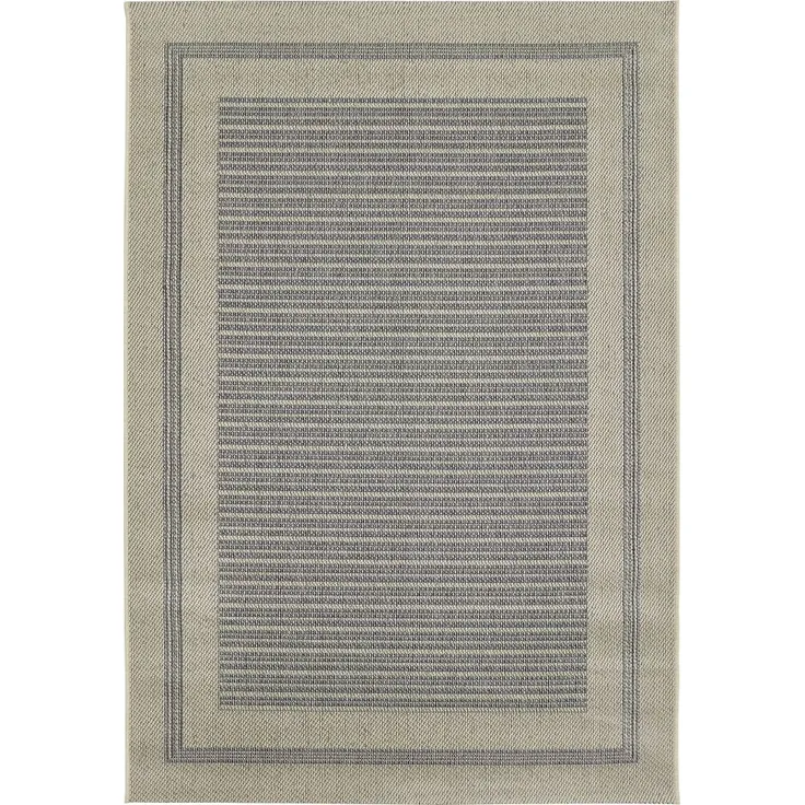 Outdoorteppich Rio creme-grau, 160 x 230 cm gestreift