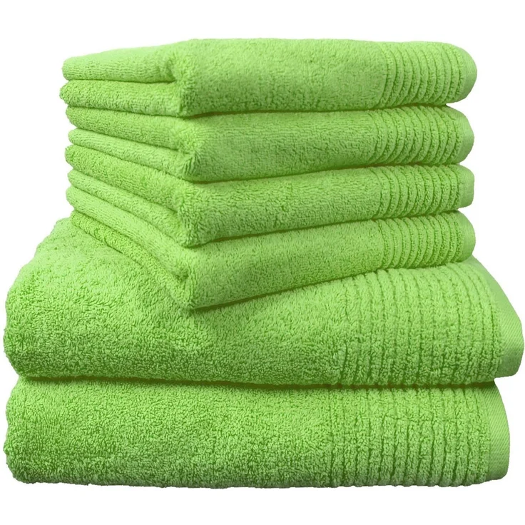Dyckhoff Handtuch Set Brillant, Walkfrottee (Set, 6-St), mit Streifenbordüre,4 Handtücher (50x100cm), 2 Duschtücher (70x140cm) – Bild 1