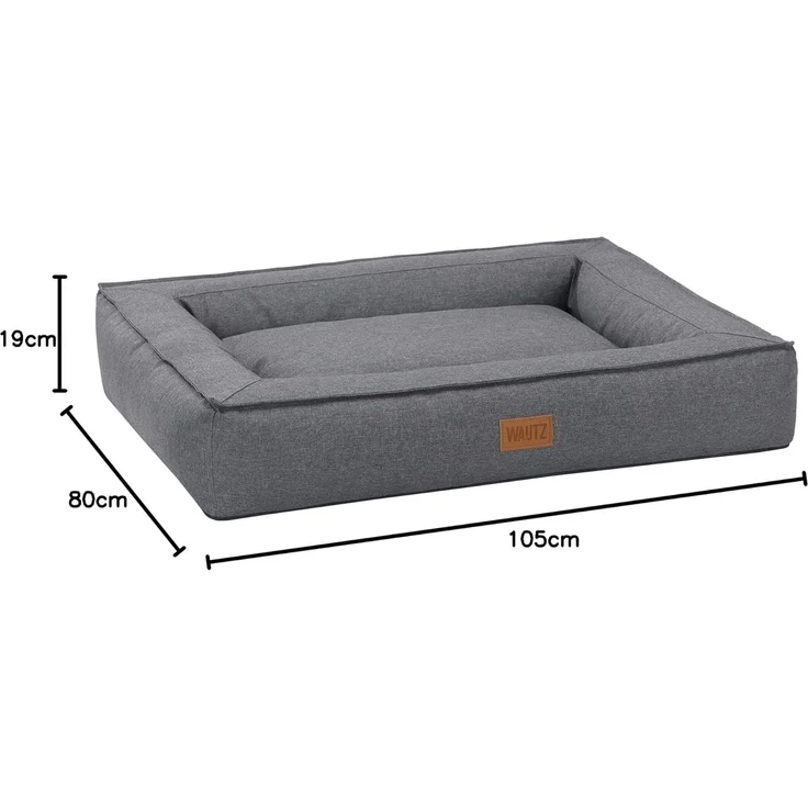 Hundebett "BOXBED" XL 105x80x19 cm Anthrazit"" – Bild 8