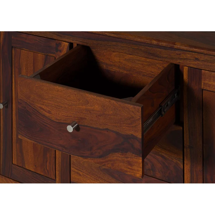 Sideboard Sheesham 178 x 40 x 80 walnuss geölt BROOKLYN #28 – Bild 4