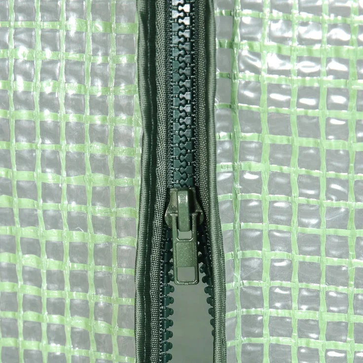 Wohnora-Geräumiges Gewächshaus,Tomaten Gewächshaus,Folie Gewächshaus (nur Gewächshaus),H 195cm x T 143cm x B 215cm,Grün – Bild 4