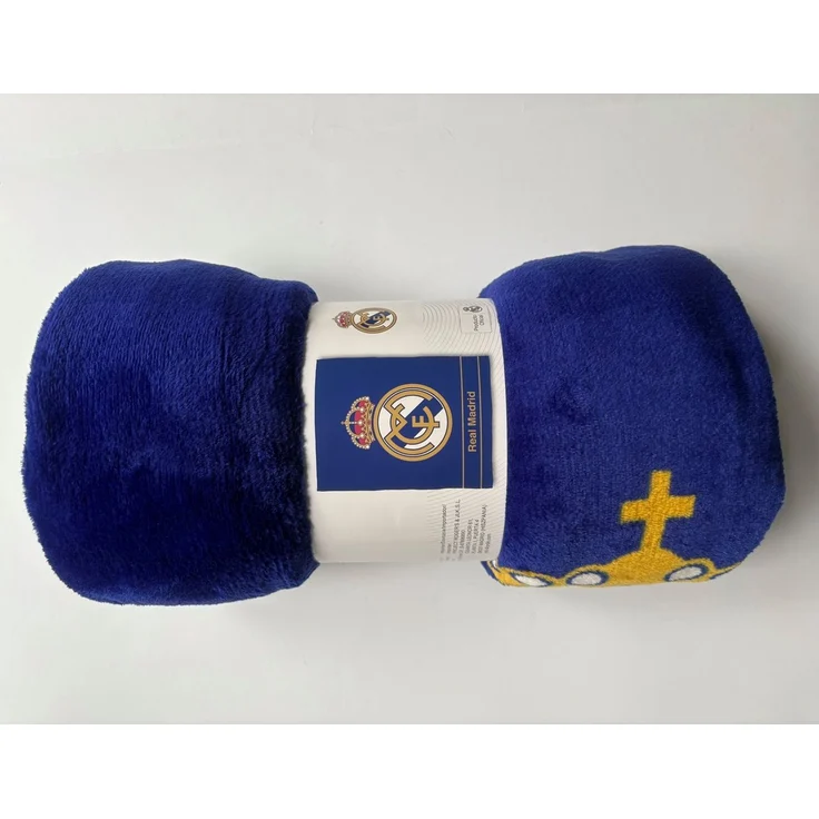 Wohndecke Real Madrid Coral Fleecedecke Kuscheldecke 130x160 cm, Real Madrid – Bild 2