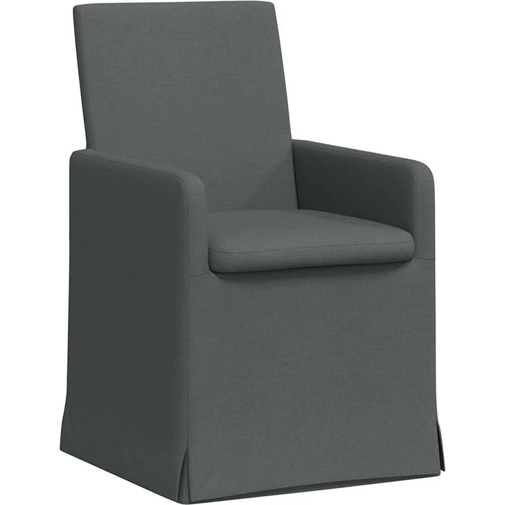 vidaXL Esszimmerstühle 2 pcs Dunkelgrau 57 x 67 x 95 cm Stoff 42017904 – Bild 1