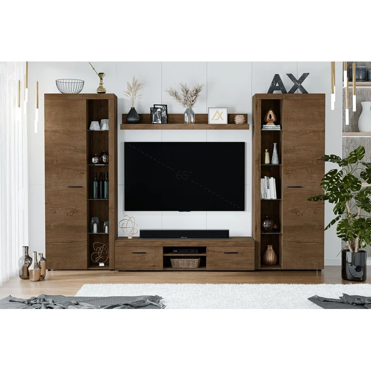 AX LIVING Spacoro XL Schrankwand Wohnzimmer modern Lefkas 300 ohne LED – Bild 1