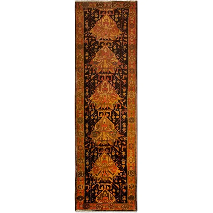 Morgenland Läufer Perser - Nomadic - 297 x 77 cm - dunkelblau