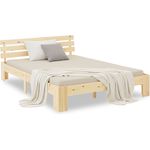 Homestyle4u Futonbett, Kiefernholz natur, 120x200 cm