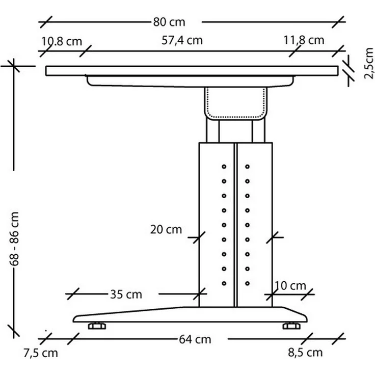 bümö höhenverstellbarer Eckschreibtisch U-Serie 200x120 Buche, Gestell in Silber - Schreibtisch L Form, großer Tisch für's Büro, Computertisch höhenverstellbar, US-82-6-S – Bild 9