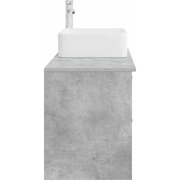 vidaXL Badezimmerschrank-Set 2 stk. Betongrau 83 x 35 x 80 cm 3403899 – Bild 5
