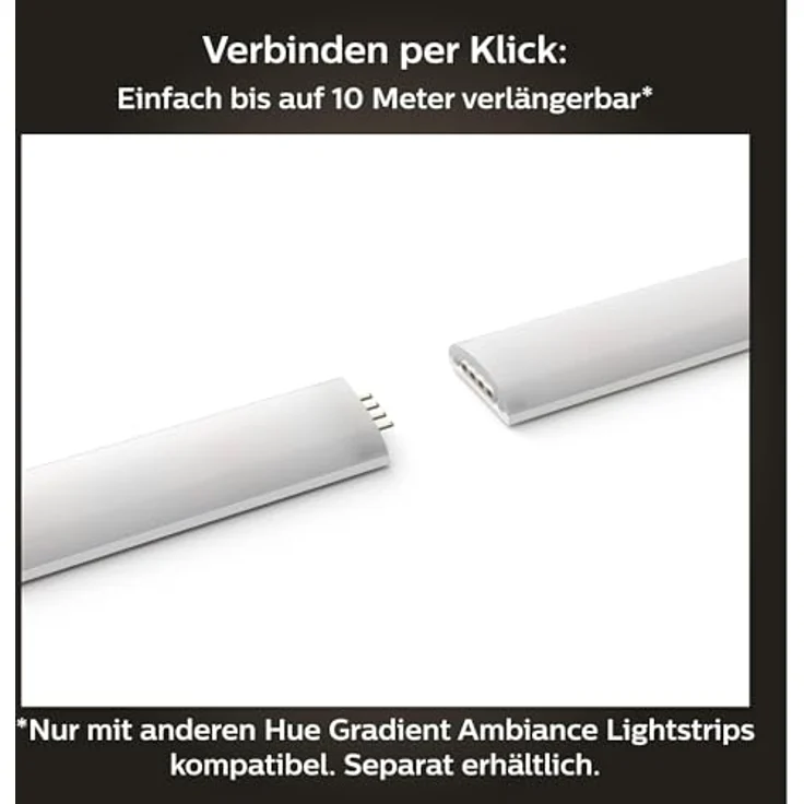 Philips 'Hue Gradient Ambience' Lightstrip Erweiterung, 1 m – Bild 11