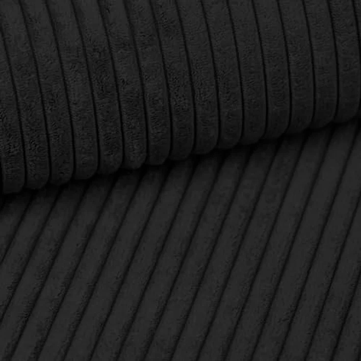 chilly pilley® Palettenkissen Palettenauflagen aus Cord für EU-Paletten - Abnehmbarer Bezug - Sitzkissen - Rückenlehnenkissen viele Farben (Seitenkissen 60 x 40 x 25/15, Schwarz) – Bild 4