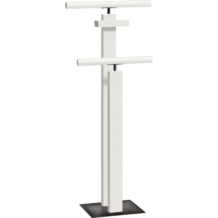 Hasena Herrendiener Claudio Buche weiß mit Stahlgestell 45x28x107 cm – Trento