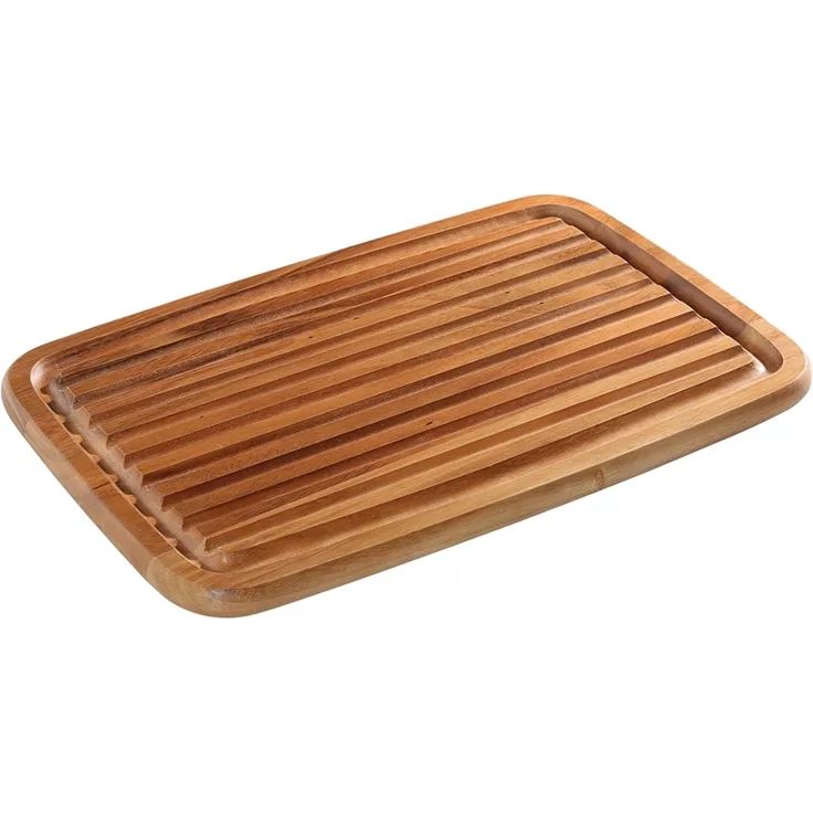 Zassenhaus Brotschneidbrett, Akazie natur, 27,5 x 42 x 2 cm, Natur