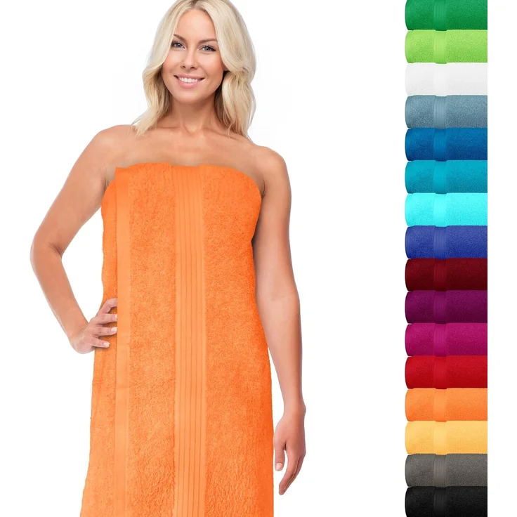 Lashuma Saunatuch XXL Handtuch, Frottee (1-St), Badetuch Damen & Badehandtuch Herren 100x200 cm - Saunahandtuch 80x220