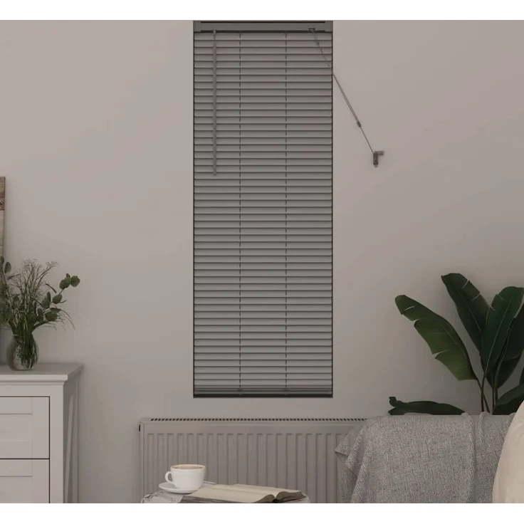 vidaXL Venezianische Jalousie Silber 175 x 50 cm 25 mm Aluminium 42005912 – Bild 3