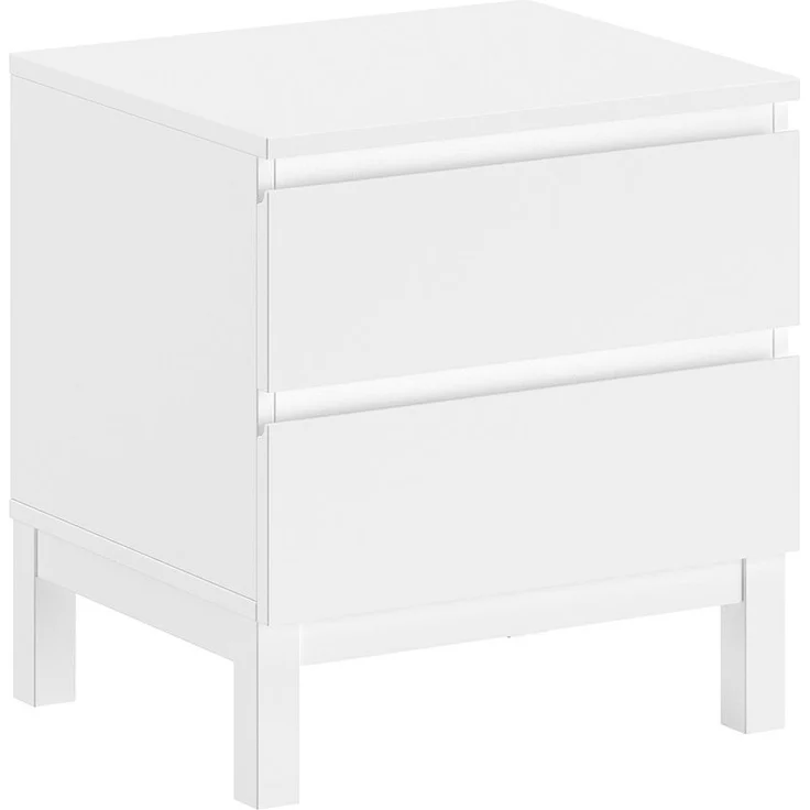 Nachtkonsole Eva 50 x 54 x 45 cm MDF Kiefer Weiß – Bild 3