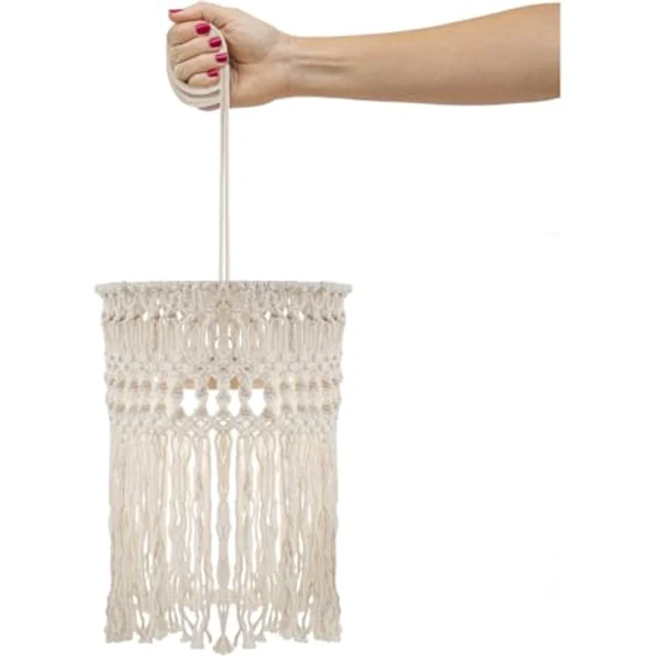 NewGarden MYKONOS HANG LED Pendelleuchte mit Baumwollseil, Fernbedienung, IP54, wetterfest – Bild 1