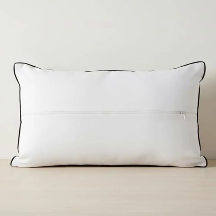 BOLTZE Dekokissen Kissen NAUTIC schwarz weiß 50x30cm maritimes Dekokissen Beach House – Bild 3