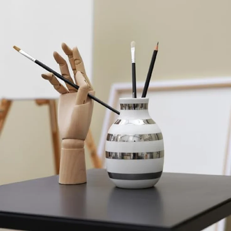 Kähler Omaggio Vase 12,5 cm silver – Bild 3