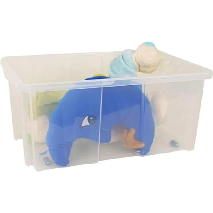 Aufbewahrungsbox Stapelbox Rollbox Spielzeugkiste Rollenbox Kiste 60x26,5x29cm