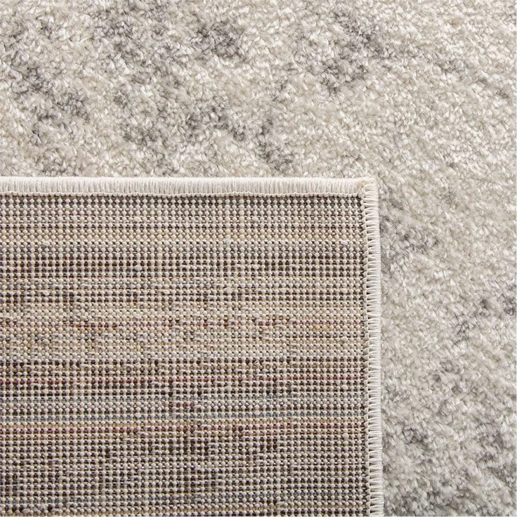 Safavieh Akzent-Teppich 91x152 cm - Adirondack Collection - Transitional Design, Elfenbein & Silber, Pflegeleichte Synthetikmischung, Ideal für Wohnzimmer, Schlafzimmer, Büro