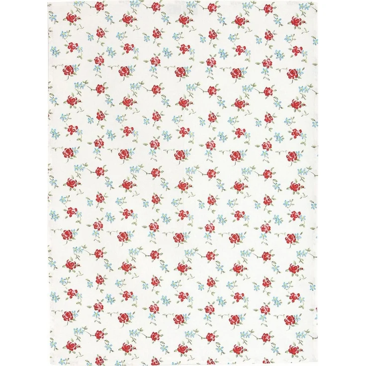Kracht Geschirrtuch Röschen, (3-tlg, 3-teilig), Geschirrtücher (3 Stück), ca. 50 x 70 cm, Halbleinen bedruckt – Bild 2