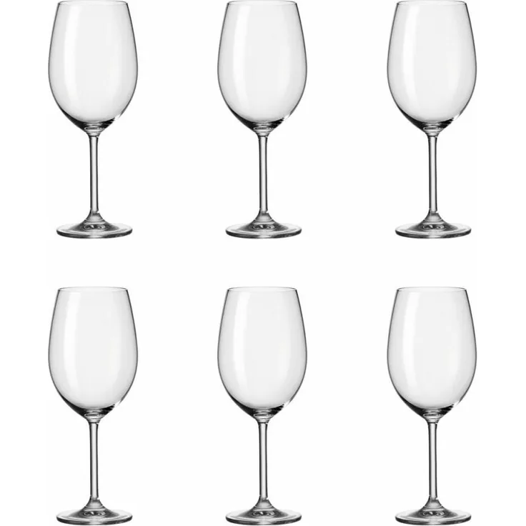 Leonardo Daily Bordeauxglas 6er Set, Rotweinglas, Weinglas, Rotwein Glas, 650 ml, 35240