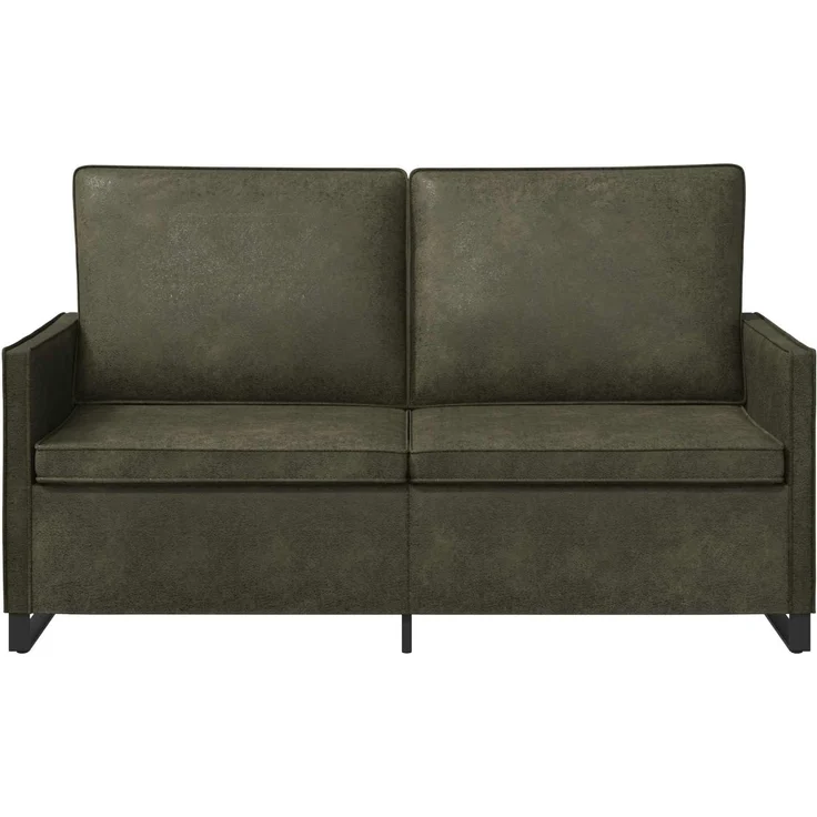 vidaXL 2-Sitzer Sofa Olivegrün 150 x 81 x 82 cm Kunstwildleder 42040998 – Bild 2