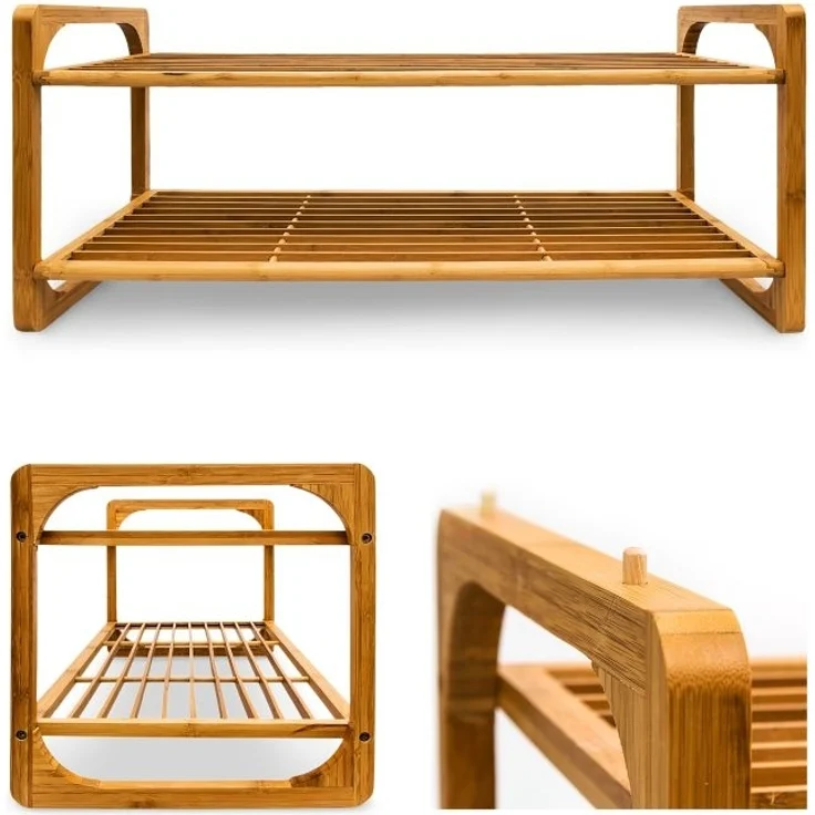 Schuhregal Bambus – Bild 6