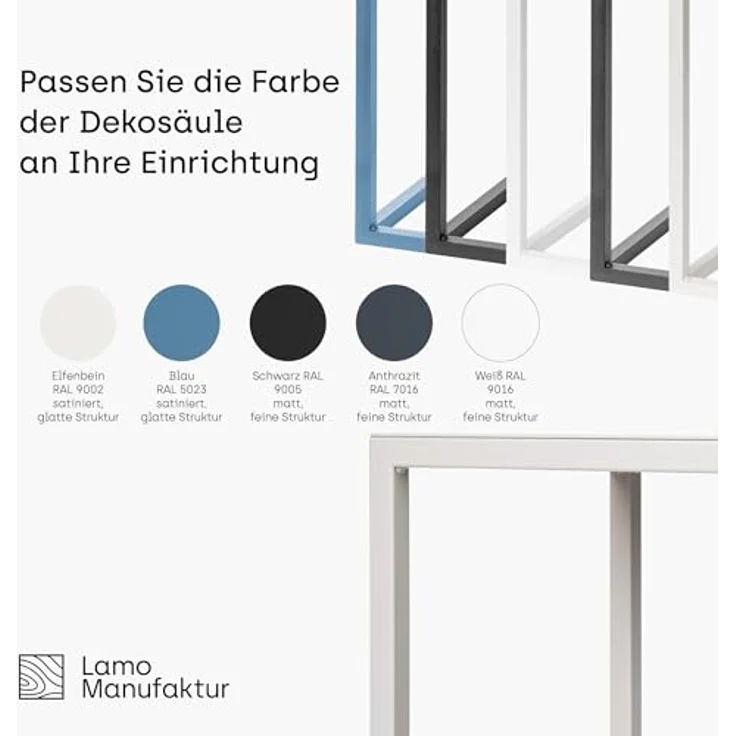 LAMO Manufaktur Blumenständer LAMO Manufaktur Blumenständer Metall Schwarz 28 cm (Dekorativer Metallständer, 1 St, 2-Teilig), Blumenständer modern, für Skulpturen und Deko, kleiner Blumenhocker – Bild 6