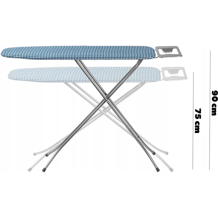 KADAX Bügelbrett 110x30cm klappbar mit Griff Standard-Bügeleisen – Bild 3