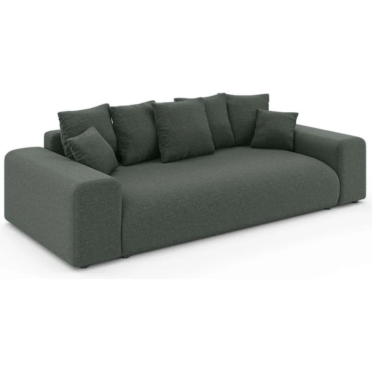 Home affaire Big-Sofa LAKESIDE 3-Sitzer Schlafsofa mit Bettkasten, Breite 256,5 cm, Liegefläche 168,5x195 cm, hoher Sitzkomfort, Maße B/T/H: 256/122/82cm – Bild 3