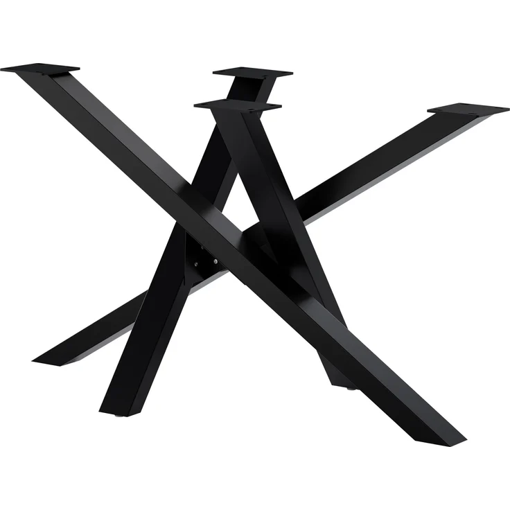 CLP Tischbeine Finney aus Stahl,schwarz 120x60x72 cm – Bild 1