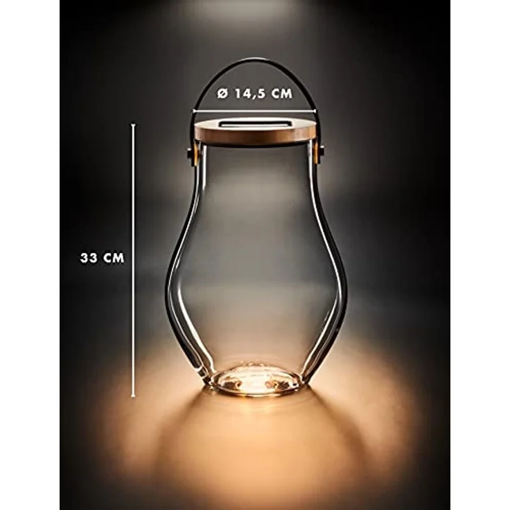 Krinner Lumix Deco Glass LED-Solarleuchte Bold – Bild 3