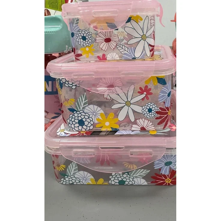 Quadratische Kinder Lunchbox Minnie Mouse 13 x 13 cm – Bild 2