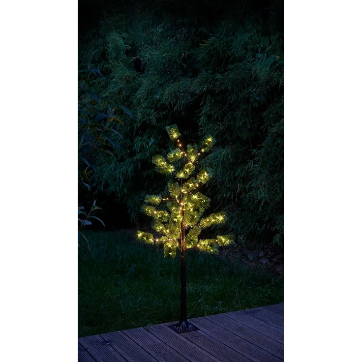 Northpoint LED Baum Tannenbaum Nadelbaum Braun 3,6W 150 LEDs 150cm hoch – Bild 2