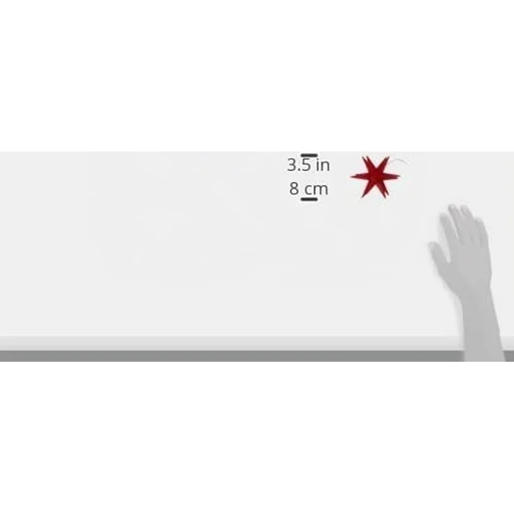 Saico LED-Stern mit Timer Ø 12 cm warmweiß rot 3 Stück – Bild 5