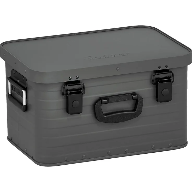 Enders® Alubox Toronto S Grey, 29 Liter, Aluminium Box 1 mm Wandstärke, spritzwasserdicht, stapelbar - Alukiste, Metallkiste, Metallbox mit Deckel - verwendbar als Transportbox, grau #3885