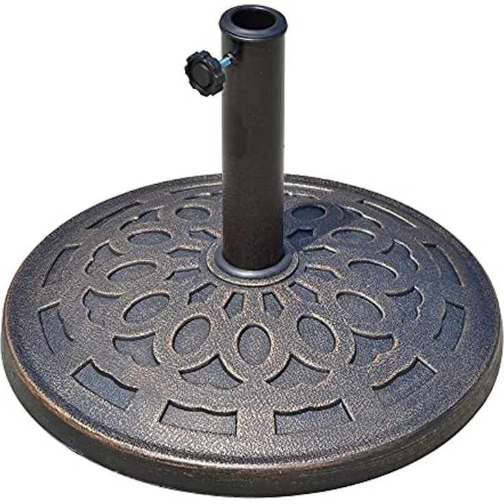 Outsunny Schirmhalter Sonnenschirmständer 14kg rund 38/48mm, für Stöcke bis Ø 48 mm, Sonnenschirmfuß, 1 tlg, Schirmständer – Bild 1