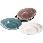 Mäser 931449 Derby Premium Pastateller Set, Spaghetti-Teller, Durable Porzellan, pastellfarben, 4-teilig (1 Set)