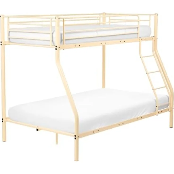 Hochbett Metall CHADURIE 90 120 x 200 cm Beige