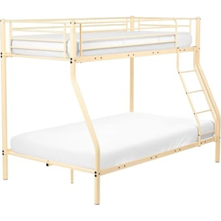 Hochbett Metall CHADURIE 90 120 x 200 cm Beige – Bild 1