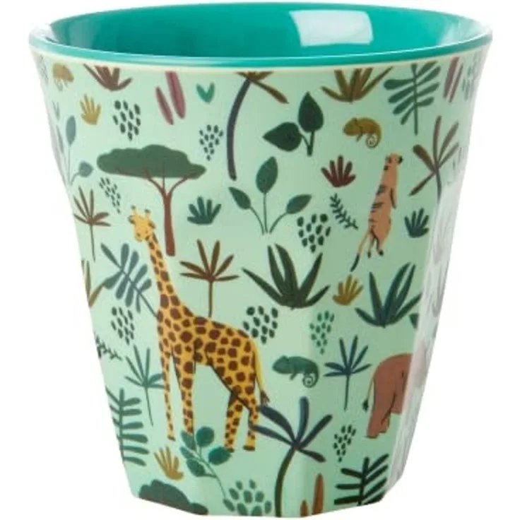 Rice Melamin Becher Jungle Print Dschungel Grün Medium