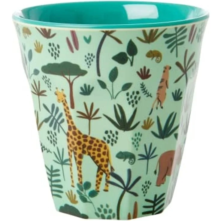 Rice Melamin Becher Jungle Print Dschungel Grün Medium