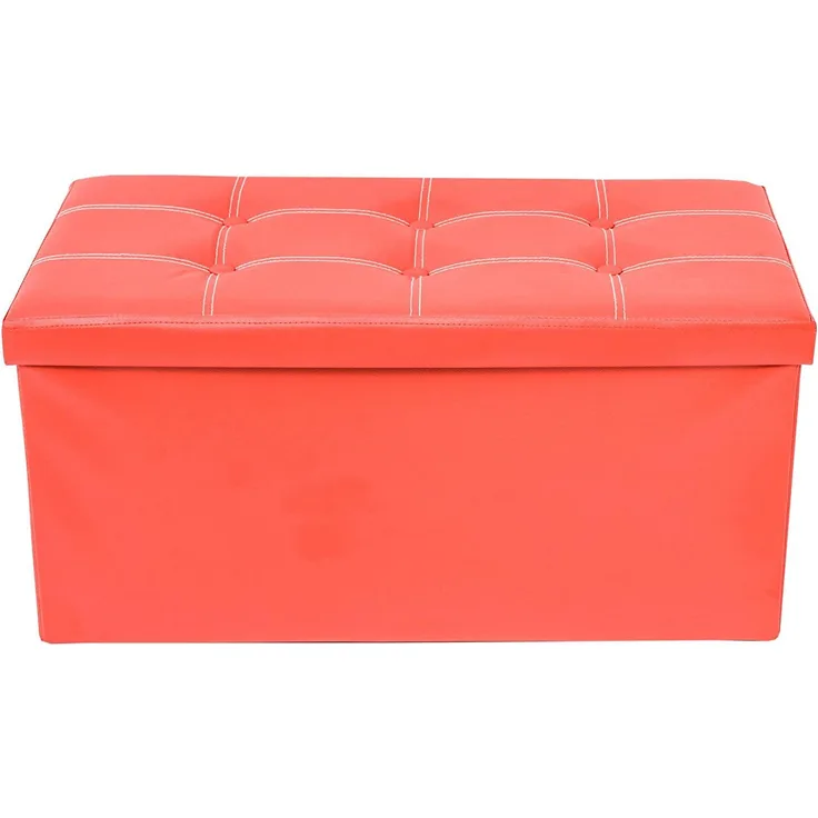 Rebecca SRL Bank Truhe Sitzbank rot modern Wohnzimmer Schlafzimmer Zuhause Zimmer (Code RE4623)