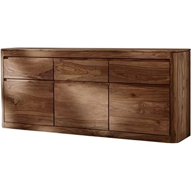 Sideboard Sheesham 185x40x80 smoked cherry gebeizt TORONTO #101