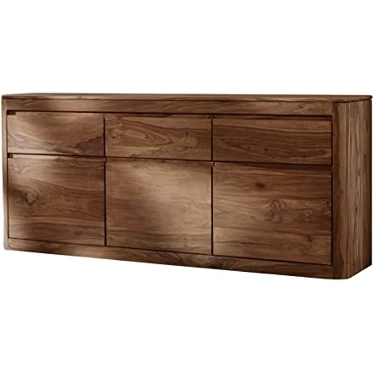 Sideboard Sheesham 185x40x80 smoked cherry gebeizt TORONTO #101 – Bild 1