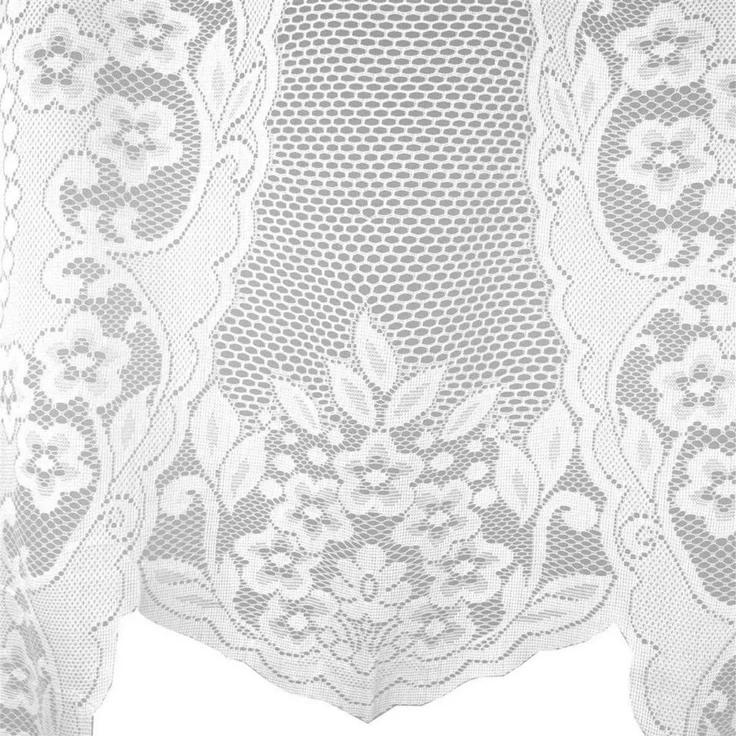 Arsvita Vorhang (1 St), Stangendurchzug, halbtransparent, Bistrogardine in Spitzenoptik, 120cm x 105cm (BxL) mit Stangendurchzug – Bild 3