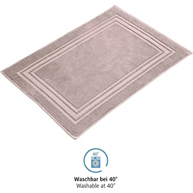 Komfortec Badematte Badvorleger aus 100% Baumwolle, 50x70 cm Duschvorleger, Waschbar Duschmatte, Frottee, Rechteckig, 600 g/m², 2er Set, Saugfähig & Schnelltrocknend – Bild 5