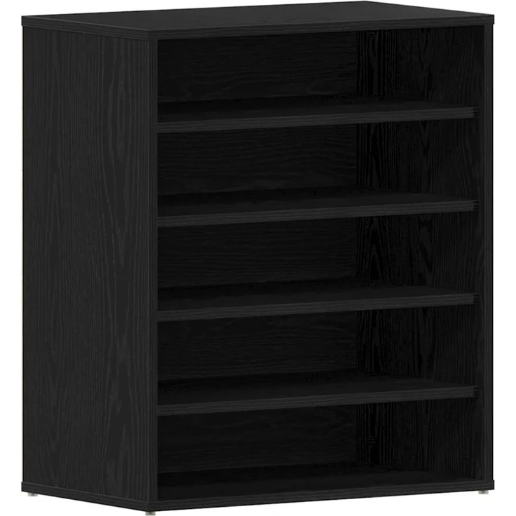 vidaXL Schuhschrank Schwarz Eichen-Optik 60 x 35 x 70 cm Holzwerkstoff 862683 – Bild 2