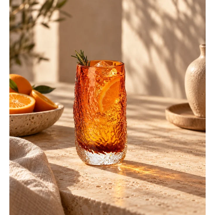 Das Marbella Glow Highball Glas - Bernstein – Bild 3